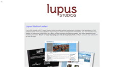 Desktop Screenshot of lupusstudios.com